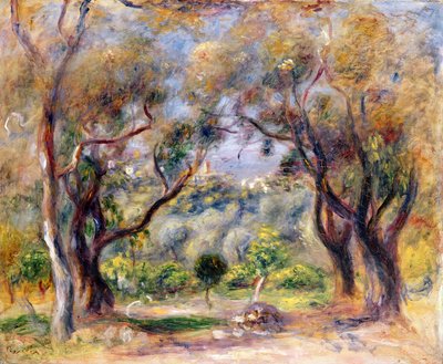 Paysage à Cagnes - Pierre Auguste Renoir